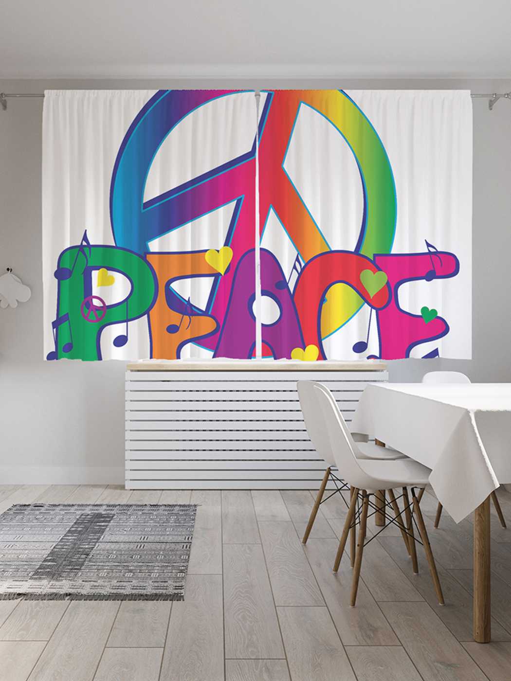 

Классические шторы JoyArty "Мирная фантазия", серия Oxford DeLux, 2 полотна 145x180 см, Мирная фантазия