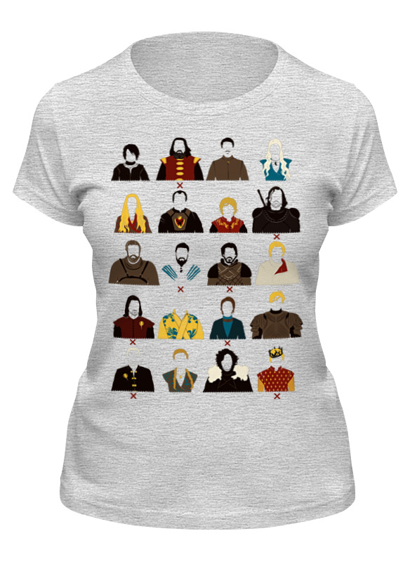 

Футболка женская Printio Игра престолов серая L, Игра престолов