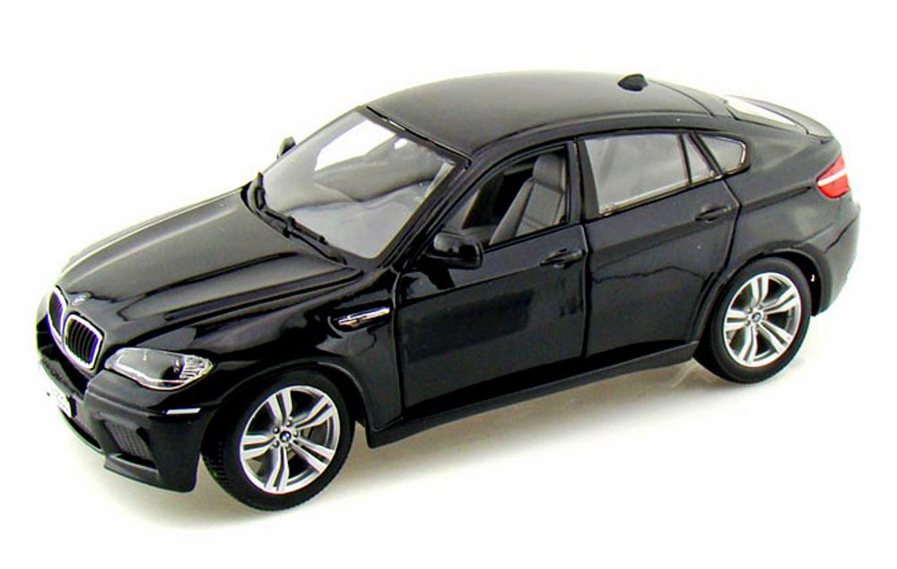 Машина металлическая 1:24 BMW X6M, цвет черный, двери и капот открываются машина металлическая автоград лимузин 1 24 открываются двери чёрный