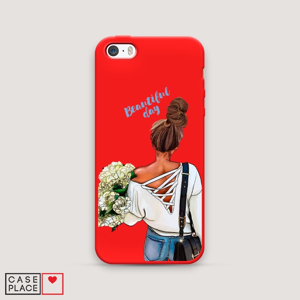 

Чехол Awog на Apple iPhone 5 / Айфон 5 "Beautiful day vector", Разноцветный, 10353-1