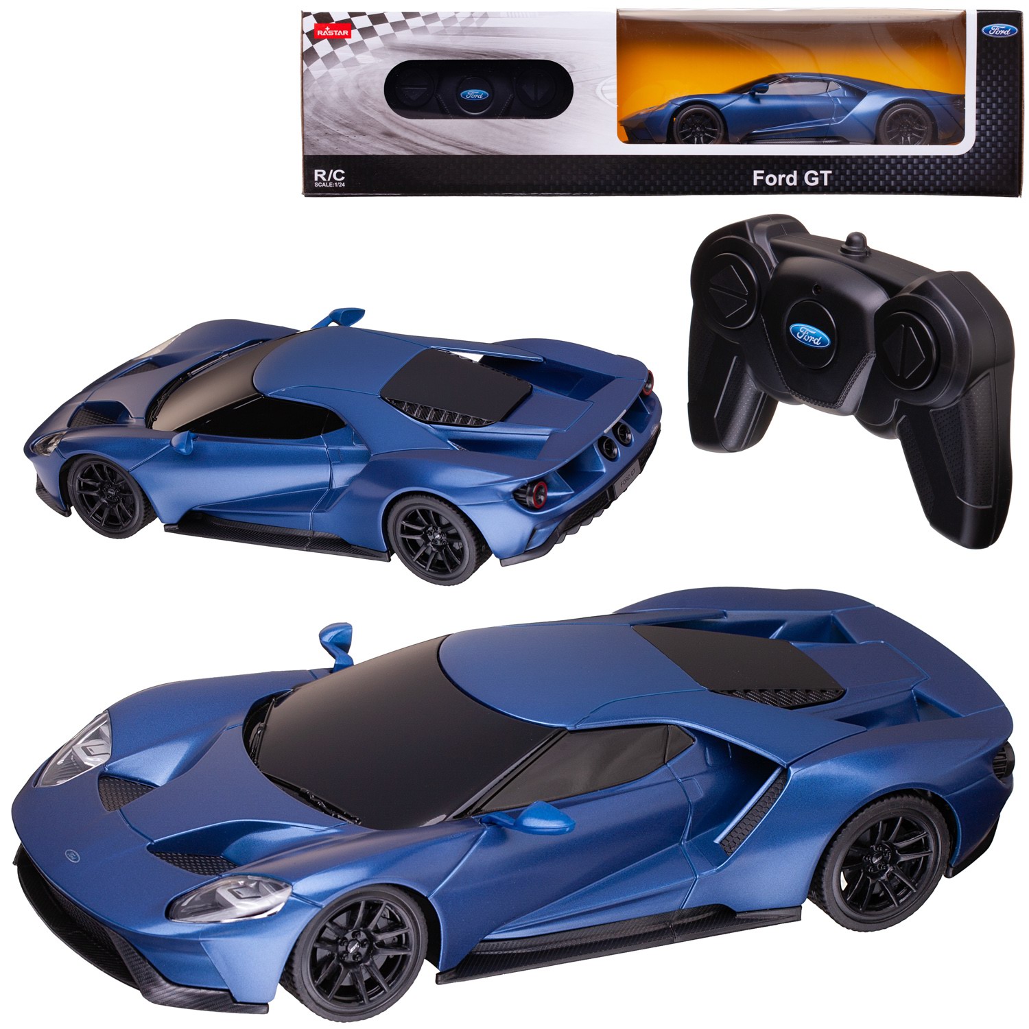 

Машина р/у 1:24 Ford GT 2,4G, цвет синий, 19.8*9.3*4.7