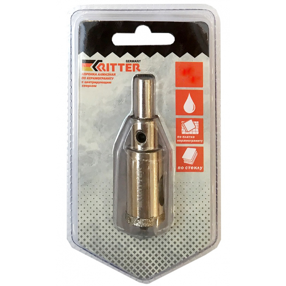 

Коронка алмазная по стеклу и керамограниту RITTER PS22305101