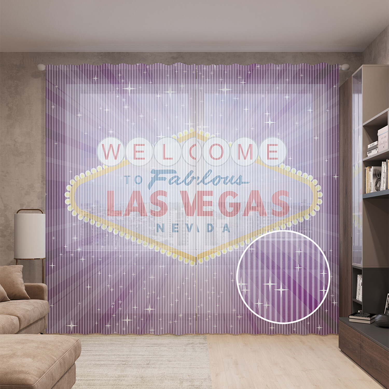 

Тюль вуаль JoyArty "Добро пожаловать в сказочный Лас-Вегас", 310х265 см, Добро пожаловать в сказочный Лас-Вегас