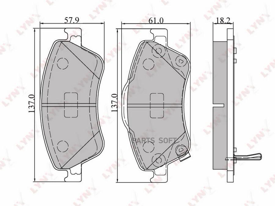 

Колодки торм.пер.TOYOTA Auris (BOS) 1.4-1.6 07=>/Corolla (BOS) 1.4D 06=>