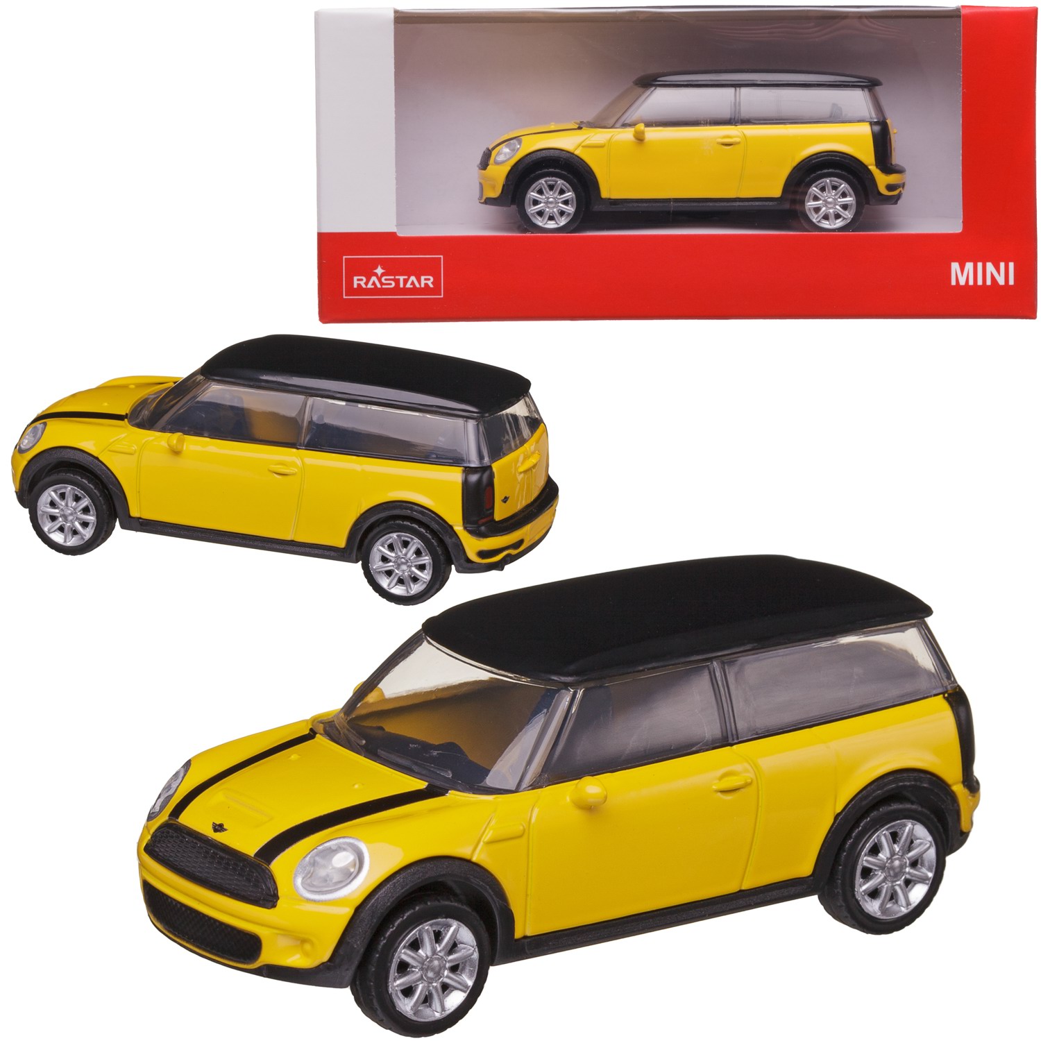 Машина металлическая 1:43 MINI CLUBMAN, цвет желтый alloy ornament mini mechanical scale platform miniature figurines models