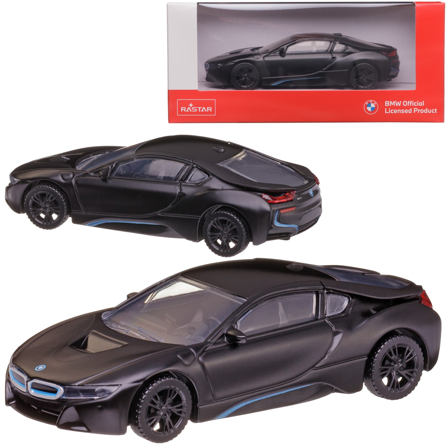 

Машина металлическая 1:43 BMW i8, цвет черный