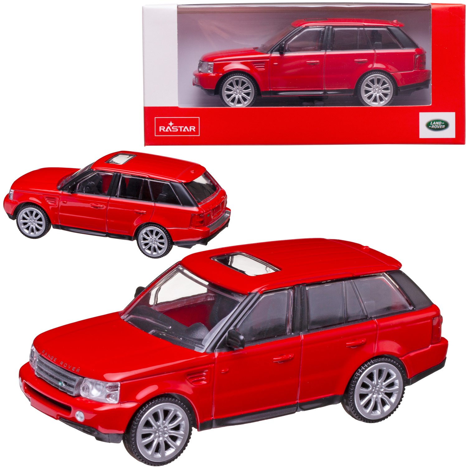 Машина металлическая 1:43 Range Rover Sport, цвет красный машина металлическая 1 43 range rover sport красный