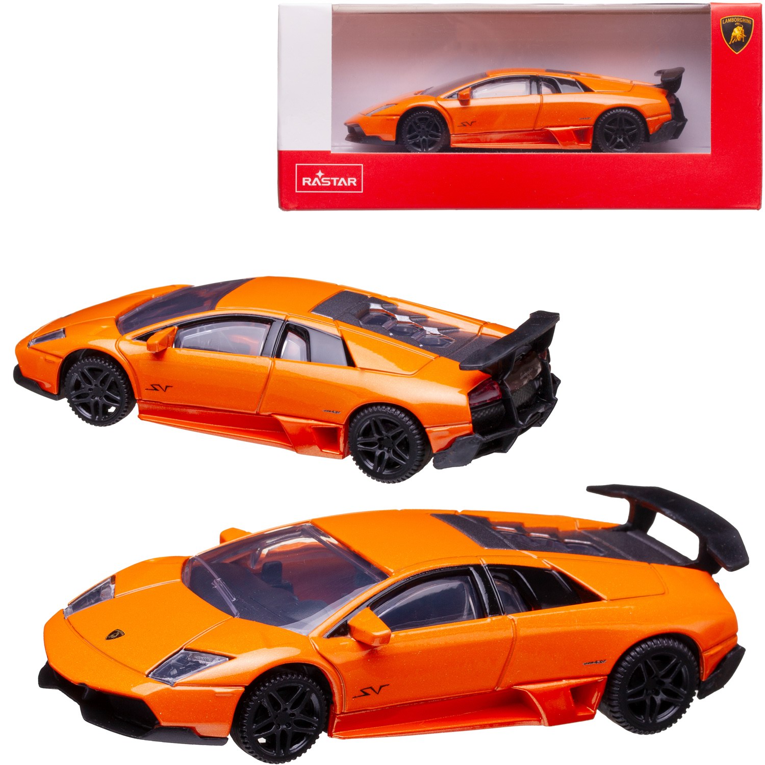 Машина металлическая 1:43 Murcielago LP 670-4 SV, цвет оранжевый краска под аэрограф jim scale оранжевый orange 01344