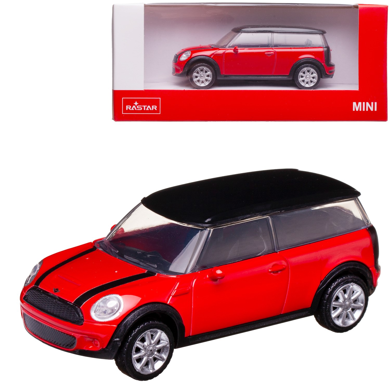 Машина металлическая 1:43 scale MINI CLUBMAN цвет красный best rechargeable dual action airbrush kit high pressure compressor mini handhold cosmetics scale models makeup nail art