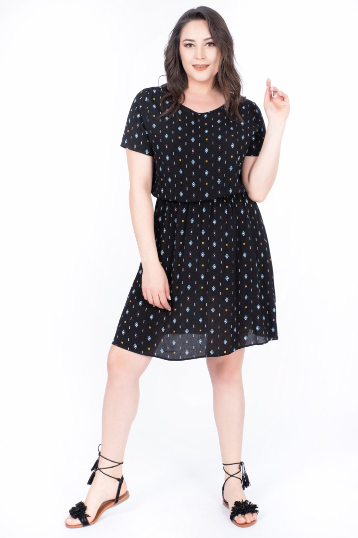 

Платье женское My Line Moda 498 черное 48 RU (товары доставляются из-за рубежа), 498