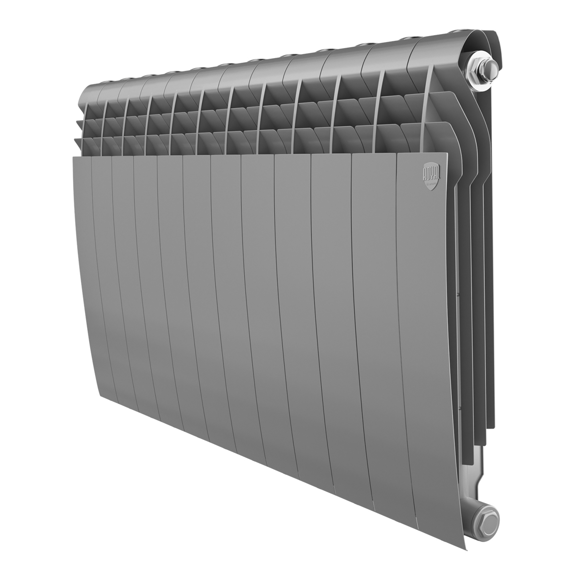 

Радиатор биметаллический Royal Thermo Biliner 87/500 12 секций Silver Satin