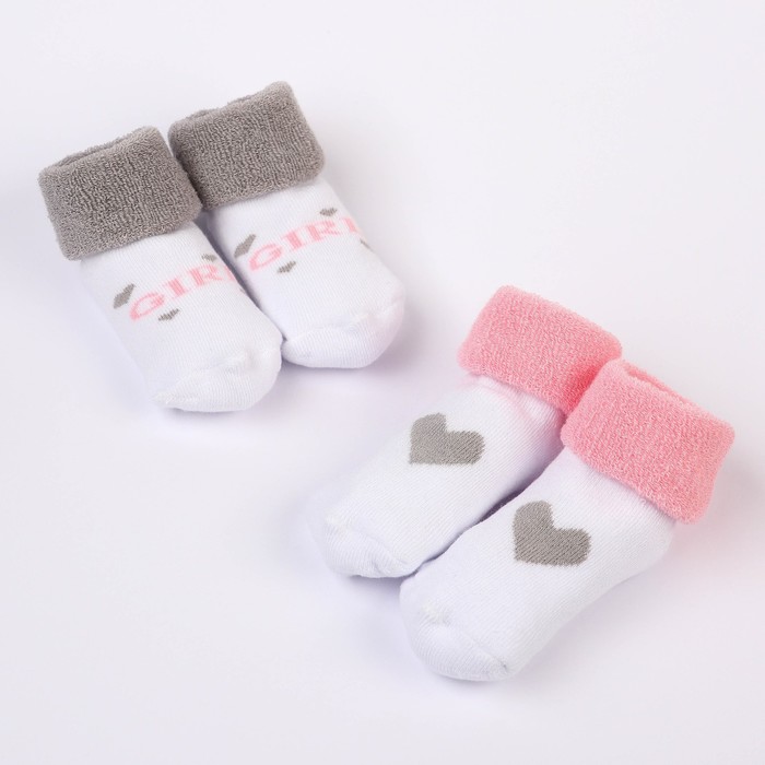 Носки детские Uviton SET, белый, розовый, 16