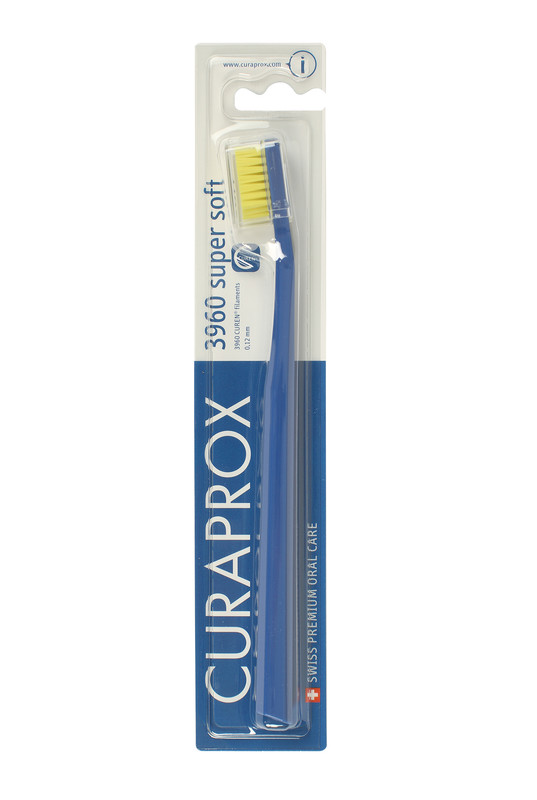 Зубная щетка Curaprox supersoft, d 0,12 мм, синяя зубная щетка curaprox supersoft d 0 12мм
