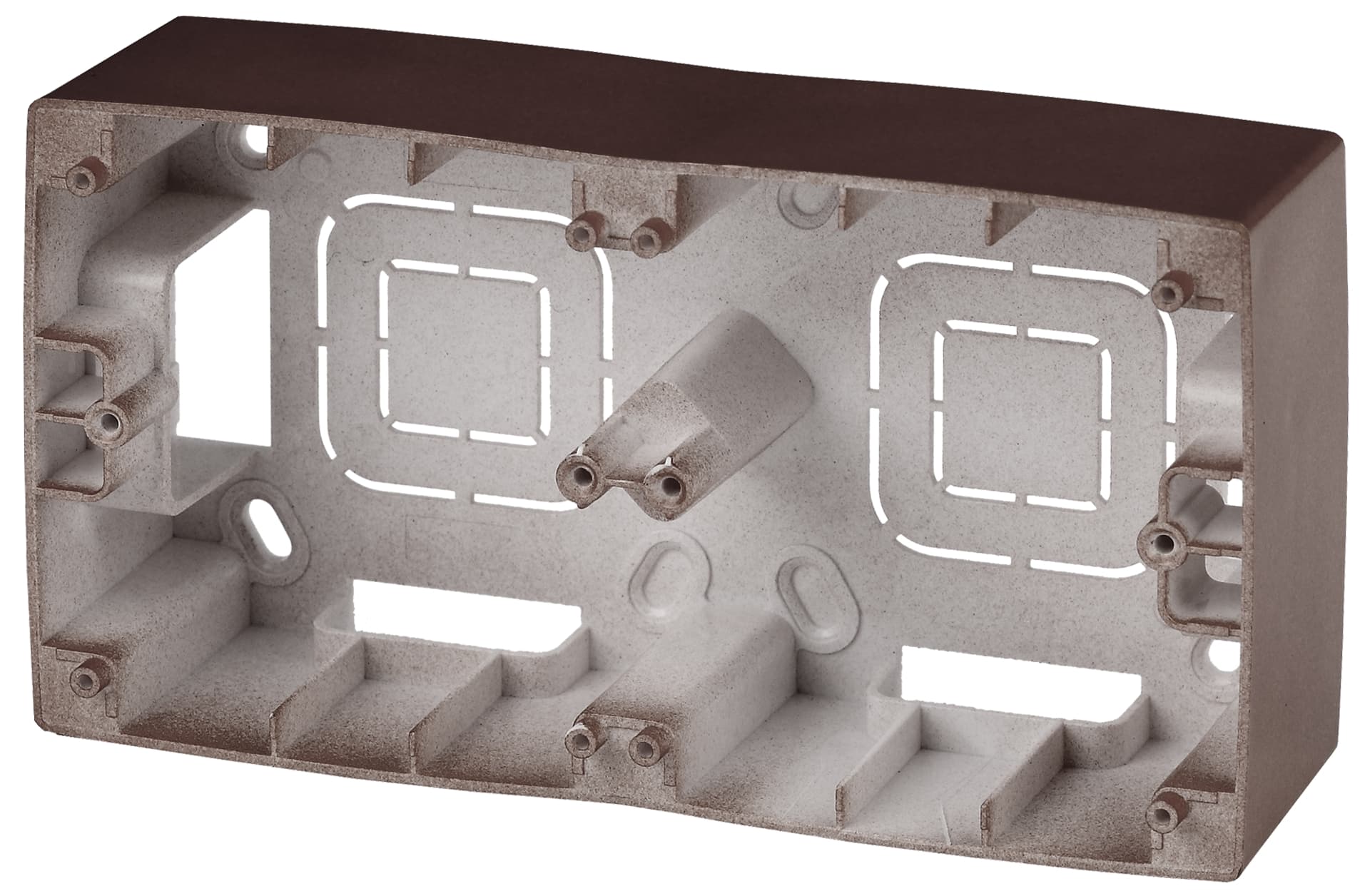 12-6102-13 ЭРА Коробка наклад. монтажа 2 поста, Эра12, бронза (10/100/1200)