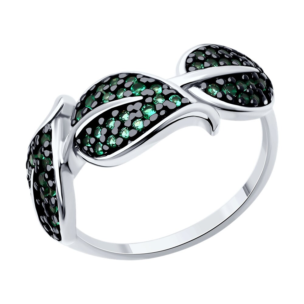 

Кольцо из серебра р. 19,5 SOKOLOV 94014089, фианит, 94014089