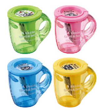 

Точилка ручная Deli Cup E0551 2 отверстия пластик ассорти дисплей, Разноцветный