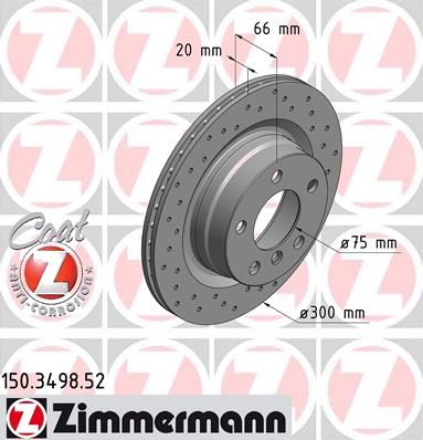 

Диск Торм.Задн.Вент.Перфорир.[300Х20] 5 Отв. Sроrт Соаt Z Есе R90 ZIMMERMANN 150349852