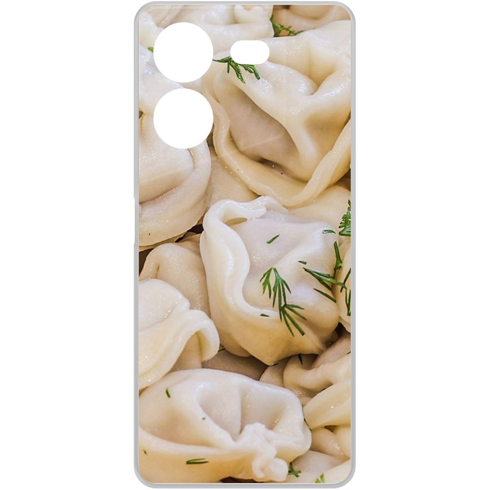 

Чехол-накладка Krutoff Clear Case Пельмешки для TECNO Pova 5 Pro, Прозрачный