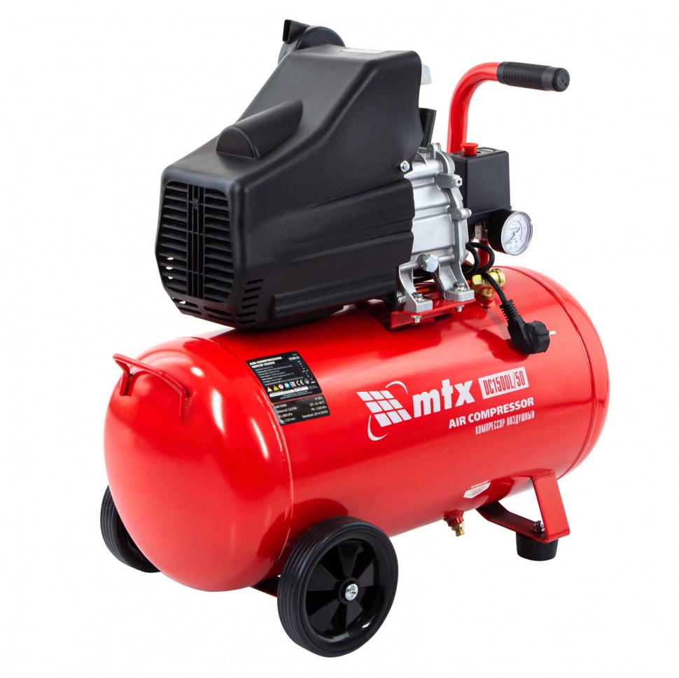 

MATRIX Компрессор воздушный DC1500L/50, 1,5 кВт, 50 л, 210 л/мин MTX
