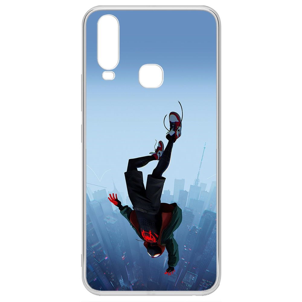 

Чехол-накладка Krutoff Clear Case Человек-Паук, Майлз Моралес для Vivo Y12, Прозрачный