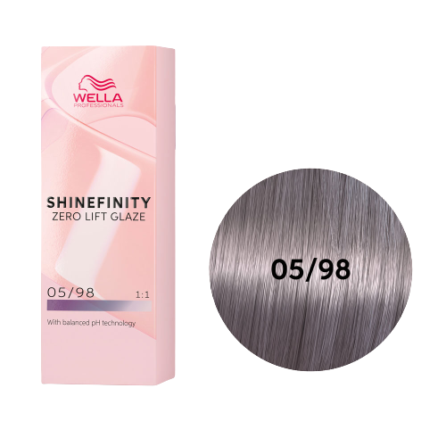 Краска для волос Wella Professionals Shinefinity стальная орхидея 05/98, 60 мл