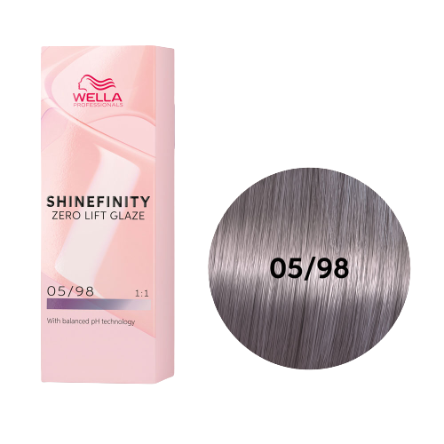 фото Краска для волос wella professionals shinefinity стальная орхидея 05/98, 60 мл