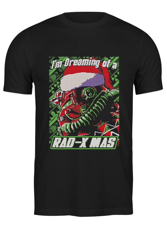 

Футболка мужская Printio Rad xmas черная S, Черный, Rad xmas
