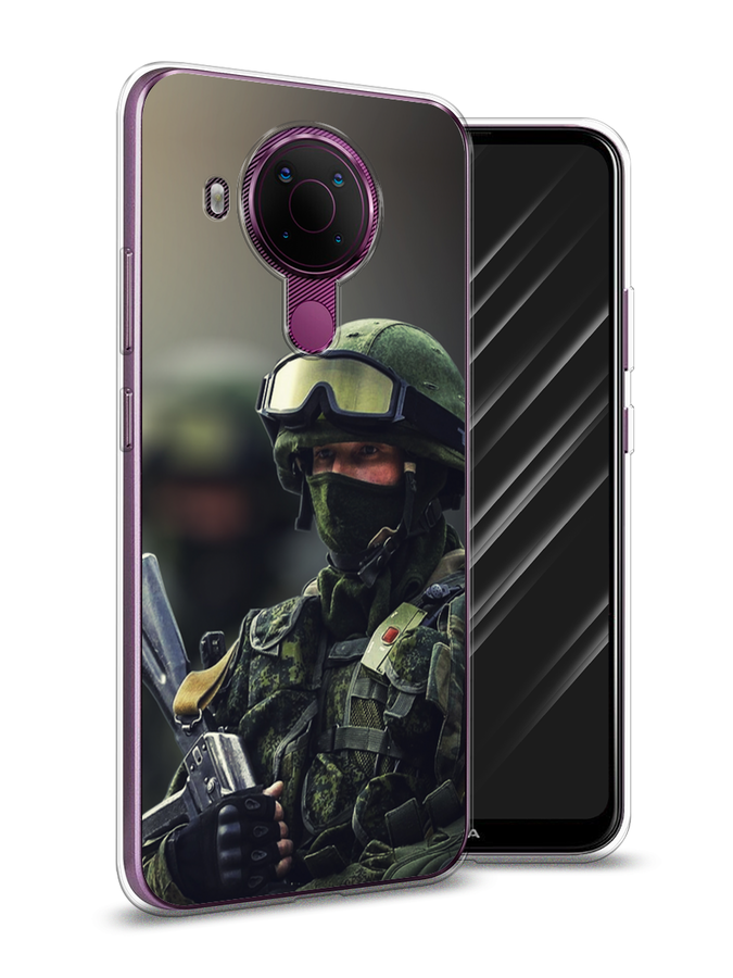 

Чехол Awog на Nokia 5.4 / Нокиа 5.4 "Солдат", Зеленый;серый, 123650-5