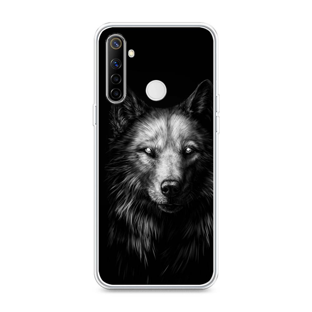 

Чехол Awog на Realme 6i "Волк черно белый", Разноцветный, 252950-1