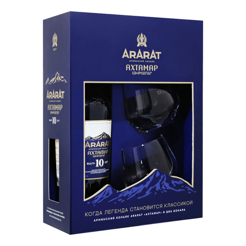 

Коньяк Ararat Akhtamar 10 years old 700 мл + Стакан 2 шт