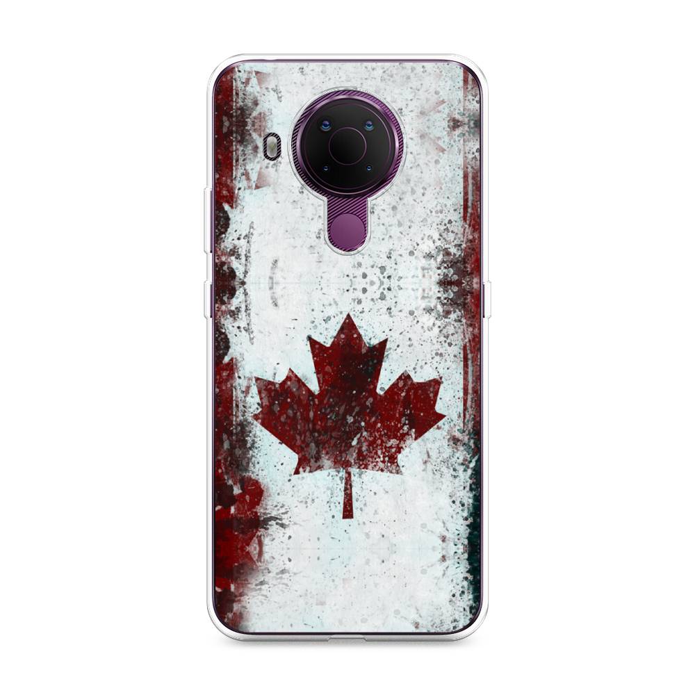 

Чехол Awog на Nokia 5.4 / Нокиа 5.4 "Канада", Белый;красный;черный, 123650-5