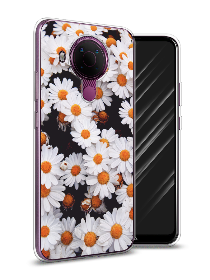 

Чехол Awog на Nokia 5.4 / Нокиа 5.4 "Ромашковое поле", Белый, 123650-4