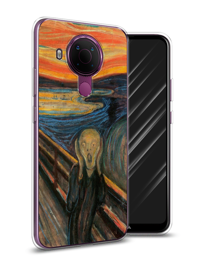 

Чехол Awog на Nokia 5.4 / Нокиа 5.4 "Крик", Оранжевый;синий;серый, 123650-9