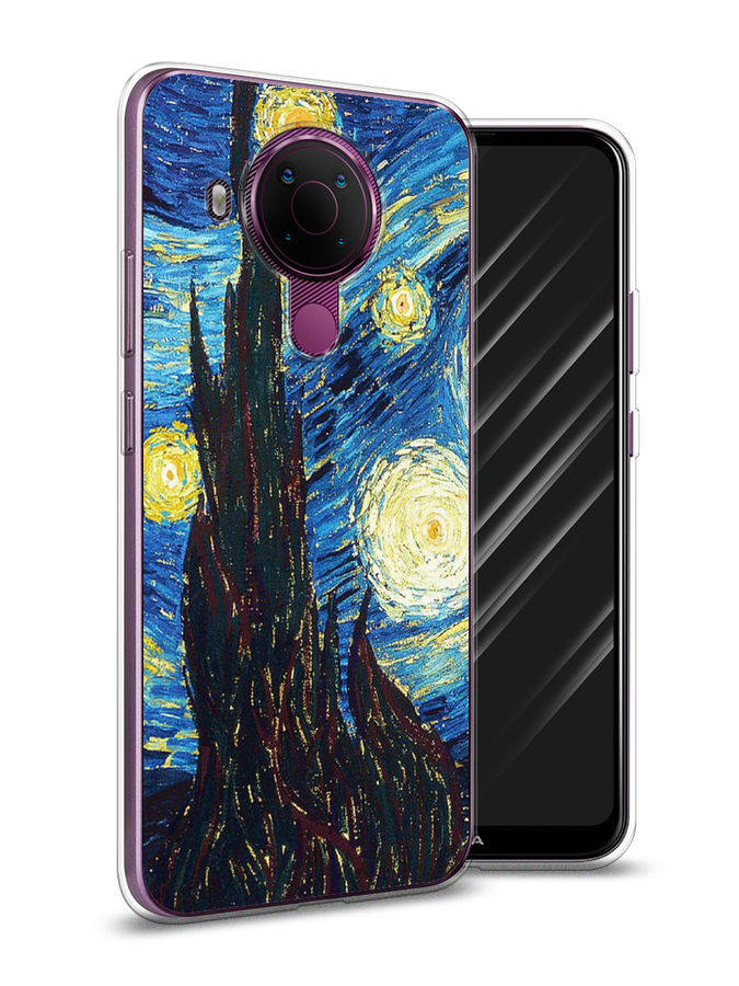 

Чехол Awog на Nokia 5.4 / Нокиа 5.4 "Ван Гог Звездная ночь", Желтый, 123650-9