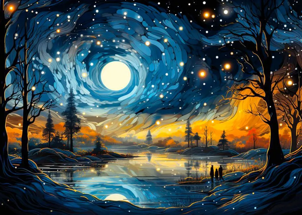 

Алмазная мозаика Гранни Магический пейзаж 70x50