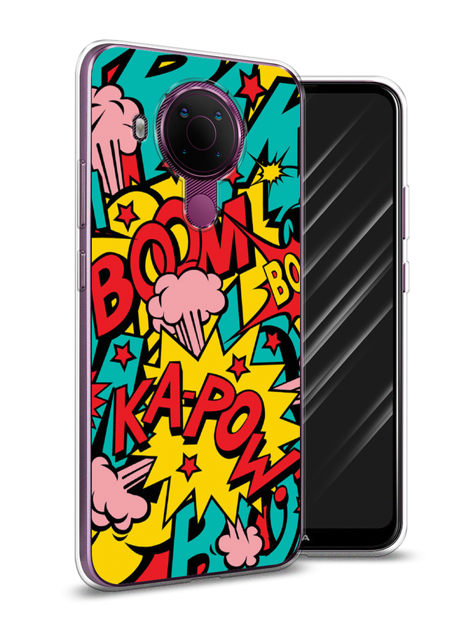 

Чехол Awog на Nokia 5.4 / Нокиа 5.4 "Постер pop art", Голубой;желтый;красный, 123650-9
