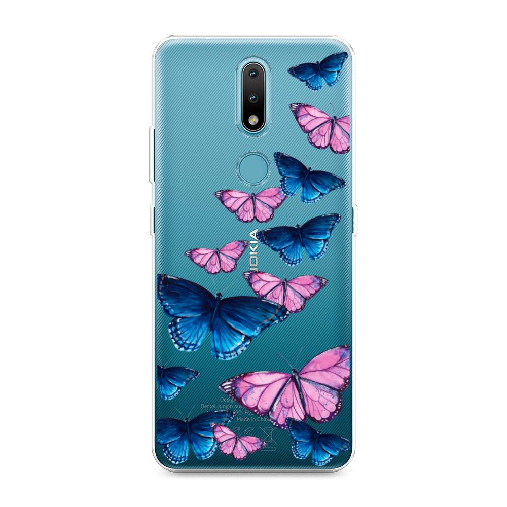фото Чехол awog "полет бабочек" для nokia 2.4