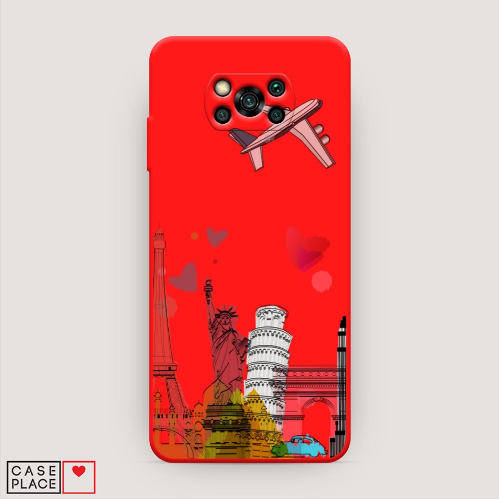 

Чехол Awog на Poco X3/X3 Pro "Самолет путешествий", Разноцветный, 39253-1