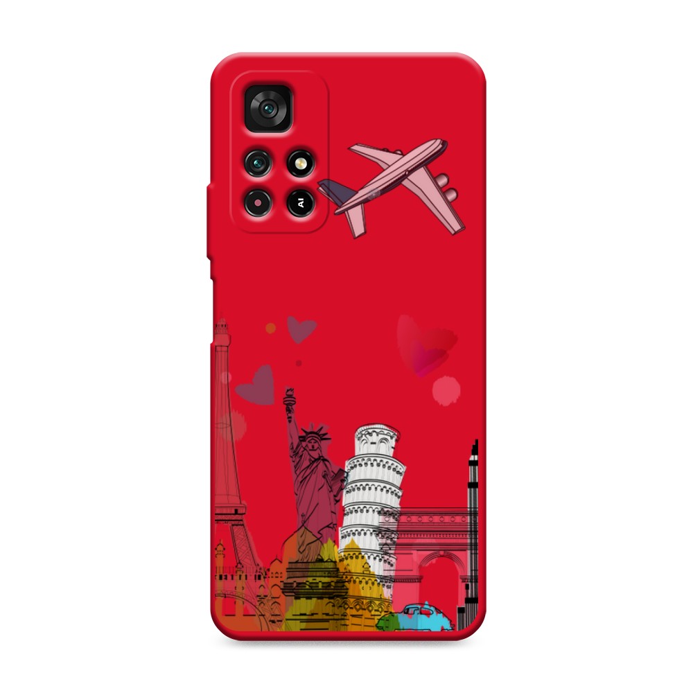 

Чехол Awog на Poco M4 Pro 5G/Redmi Note 11S 5G "Самолет путешествий", Разноцветный, 311853-1