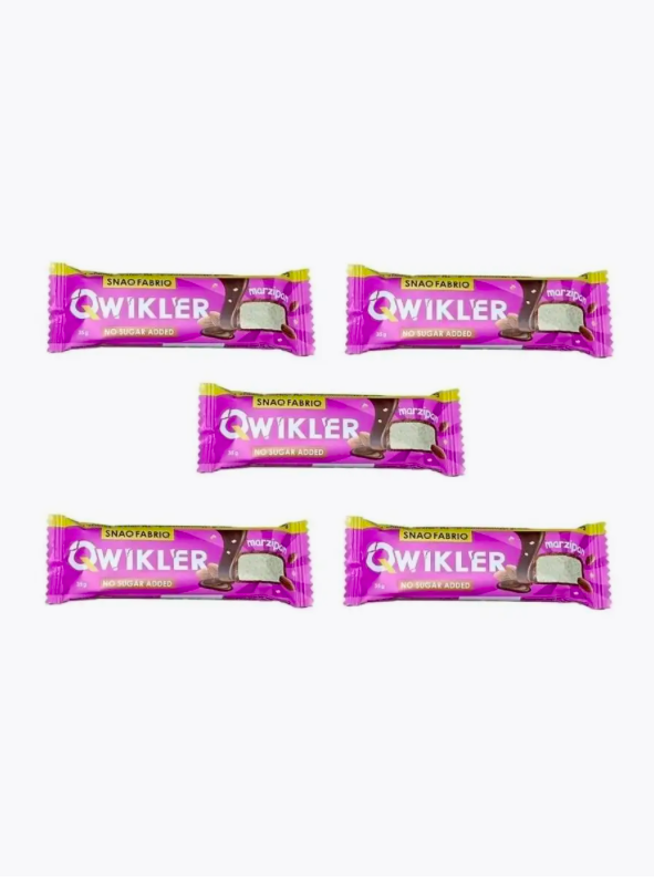 

Спортивный батончик SNAQ FABRIQ QWIKLER Marzipan 20 шт по 35 г