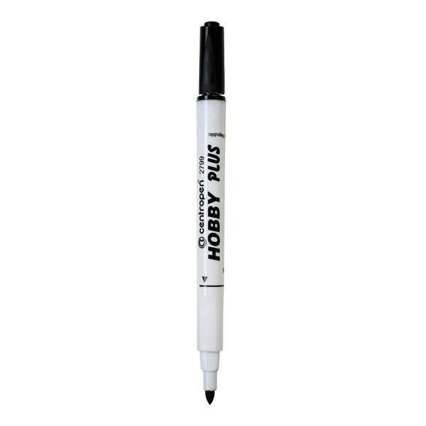 

Маркер перманентный Centropen 1-3мм круглый Hobby Plus черный, 1499263