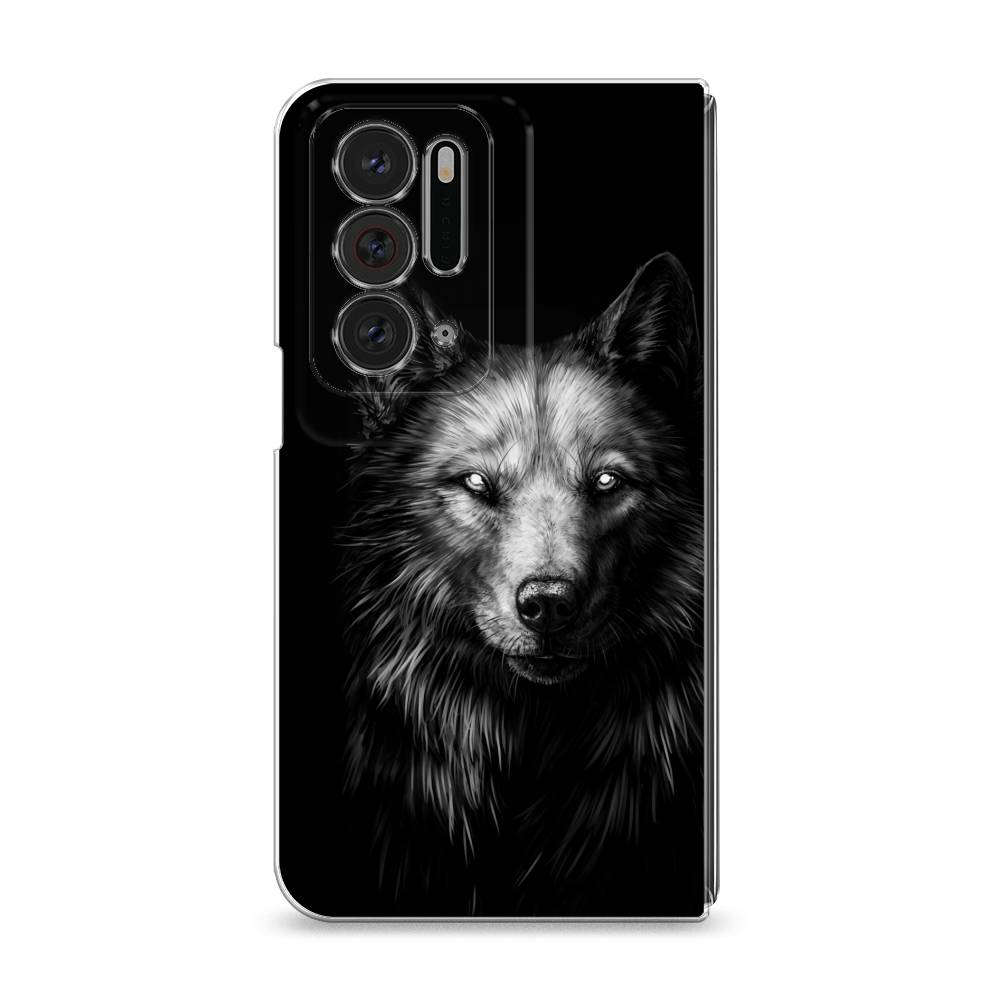 

Чехол Awog на Oppo Find N "Волк черно белый", Разноцветный, 259650-1
