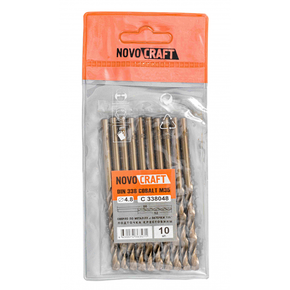 

Среднее сверло по металлу NOVOCRAFT C338048