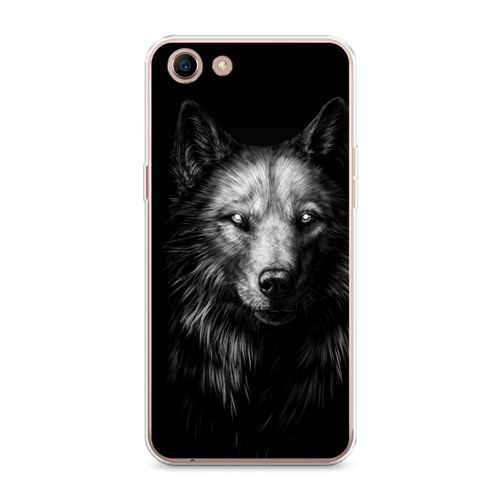 

Чехол Awog на Oppo A83 "Волк черно белый", Разноцветный, 250150-1