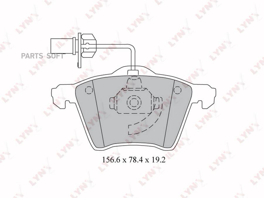 

Тормозные колодки LYNXauto передние для Volkswagen 95-10/Seat Alhambra 96-10 BD3026