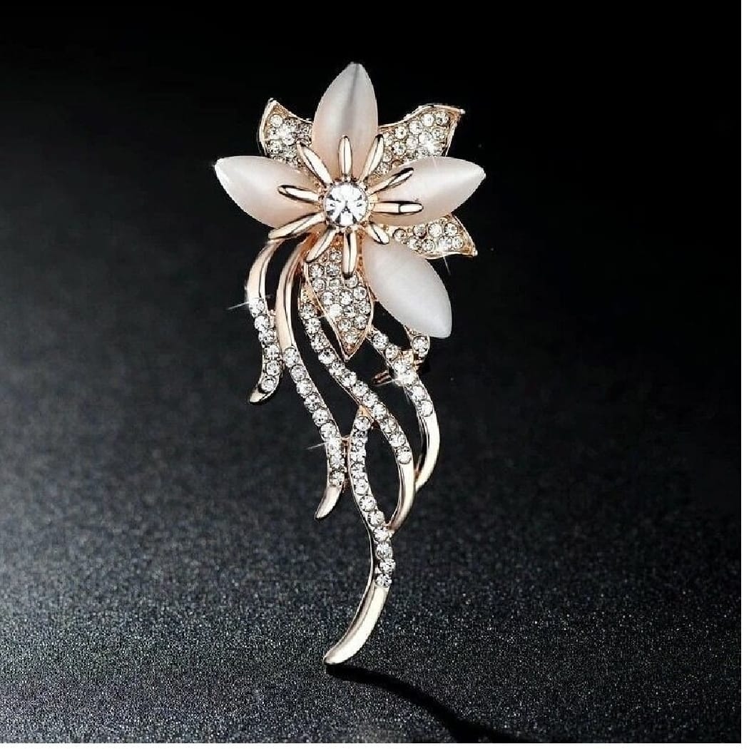 

Брошь из бижутерного сплава NoBrand 5515923126, акрил/стразы, 5515923126