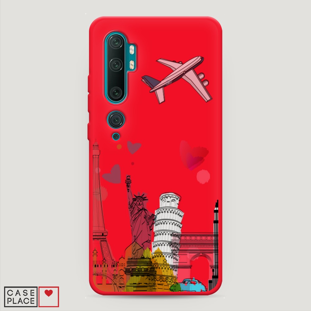 

Чехол Awog на Xiaomi Mi Note 10/Mi Note 10 Pro "Самолет путешествий", Разноцветный, 37353-1