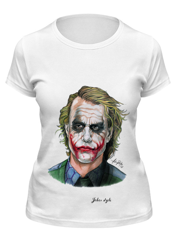 

Футболка женская Printio Joker style белая S, Joker style