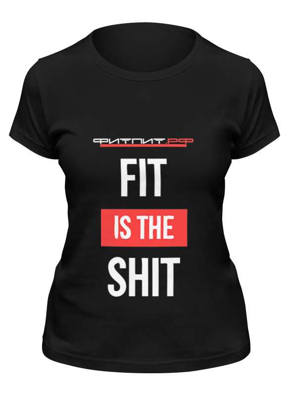 фото Футболка женская printio фитпит.рф - спортивное питание черная l