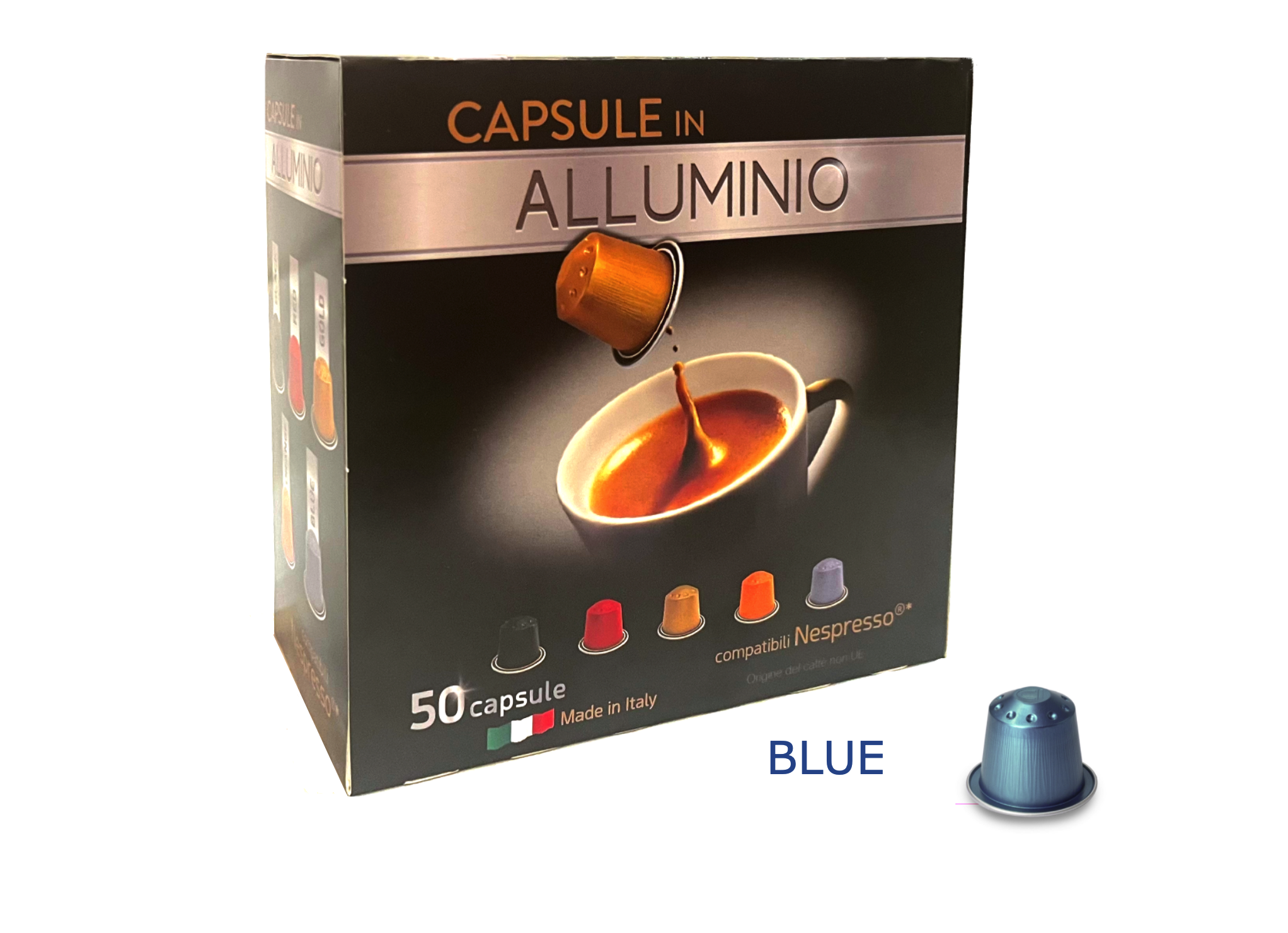 Кофе в капсулах San Giusto Blue Decaf (Nespresso Original) 50 капсул